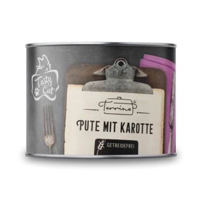 TastyCat Terrine - Pavo puro en salsa 6x180g