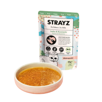 STRAYZ - Sopa de Salmón Bio 40g